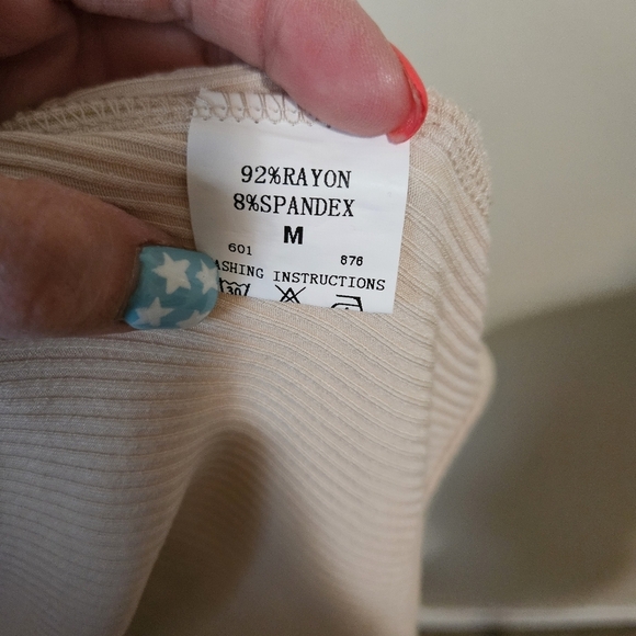 Zeagoo Square Neck Puff Long Sleeve Bodysuit Off Shoulder Leotard Sheer M - Picture 8 of 8